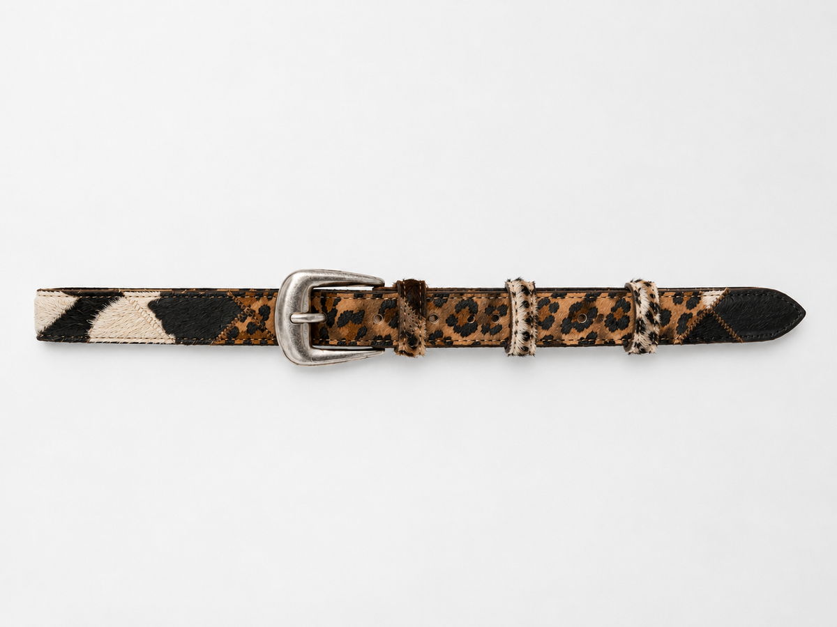 Leopard Patchwork Belt