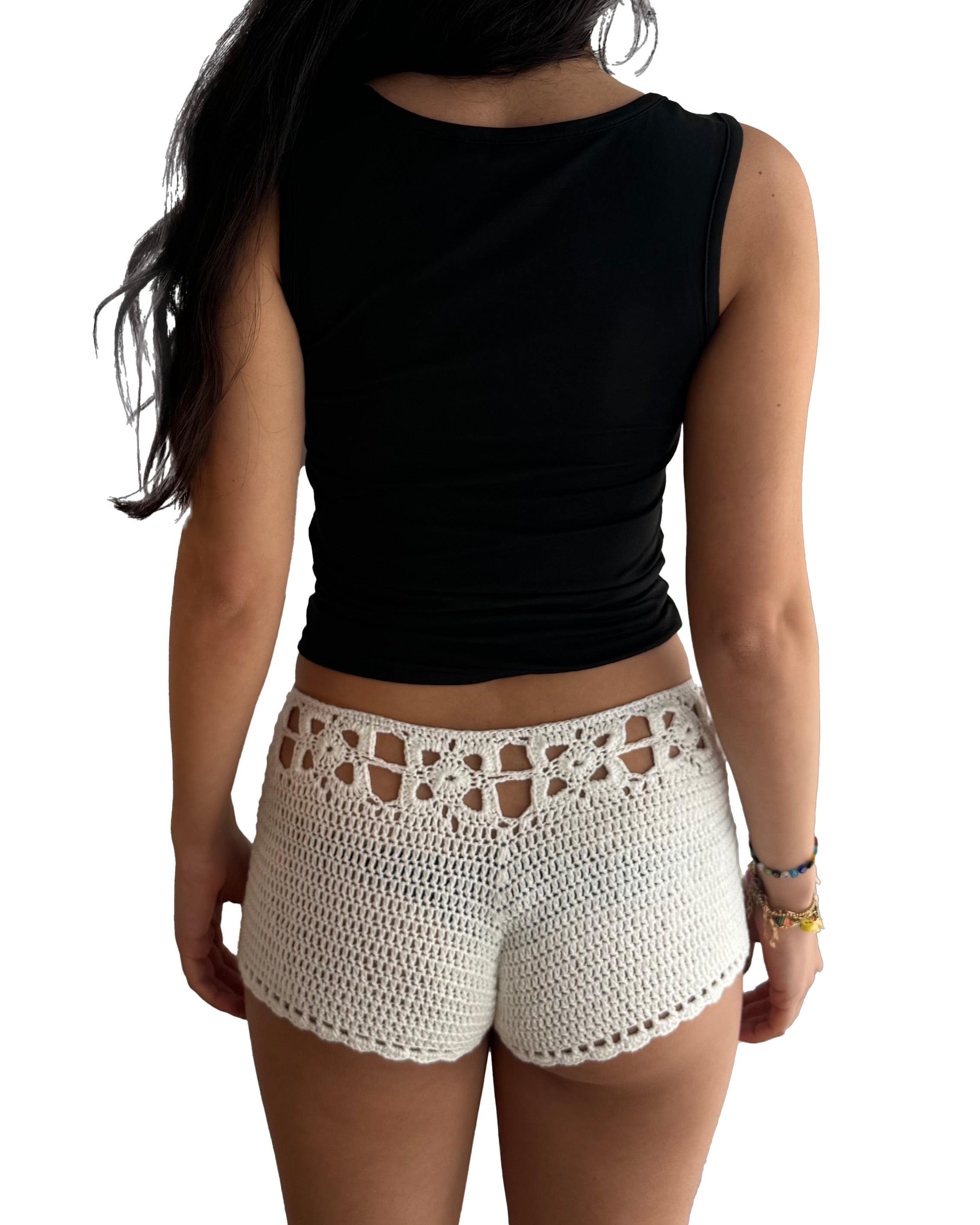 Gaia crochet shorts